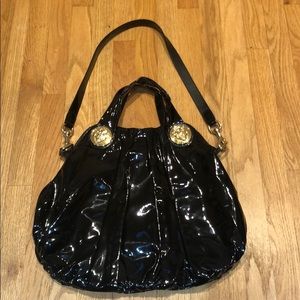 Gucci black patent leather bag
